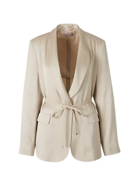 Herno belted shawl-lapel blazer Neutrals BLZ0001DR12727