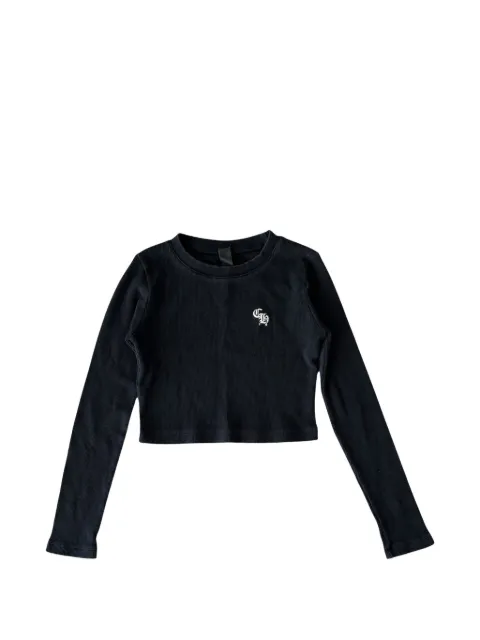 Chrome Hearts logo-embroidered T-shirt Black CHRM1541