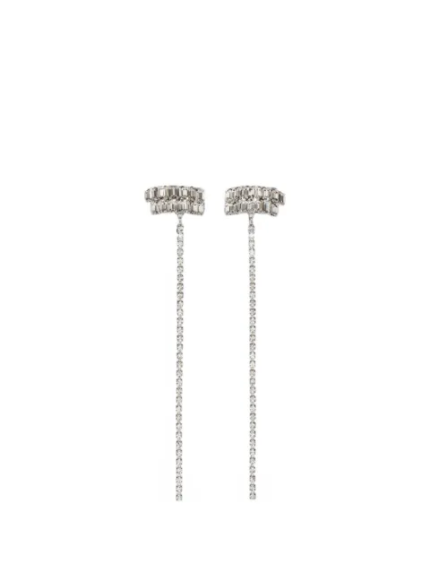 Magda Butrym crystal-embellished drop earrings Silver 404726