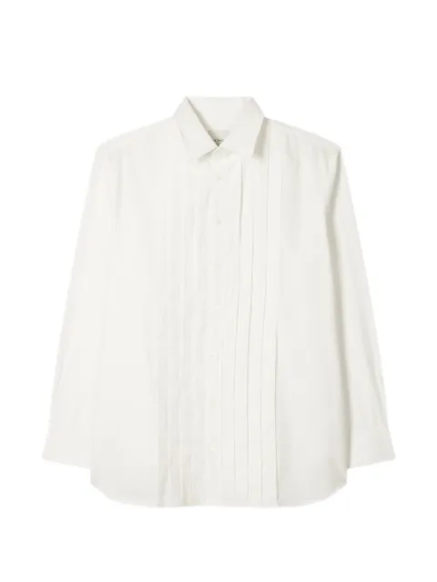 Paul Smith white pleat-front cotton shirt White M1RA162W01592