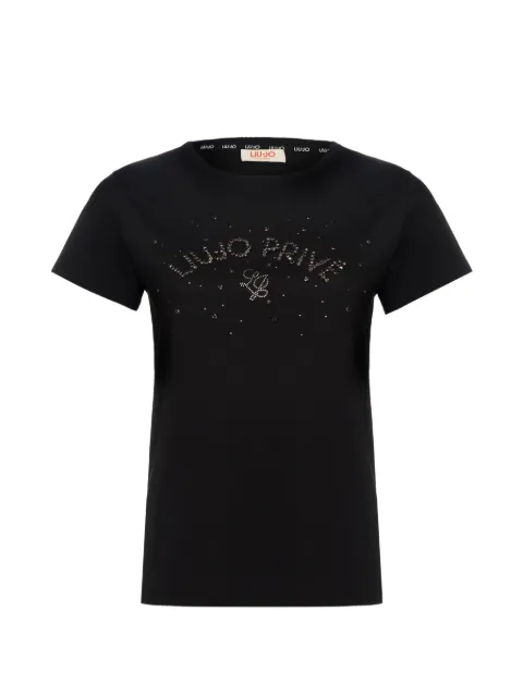 LIU JO logo T-shirt Black TF6239JS923