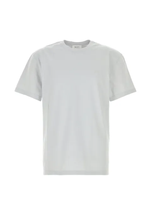 Alexander McQueen T-shirt jersey regular fit s/s c-neck embossed cotton Grey 873655QXACI