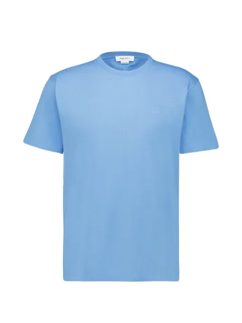 Alexander McQueen embossed cotton T-shirt Blue 873655QXACI