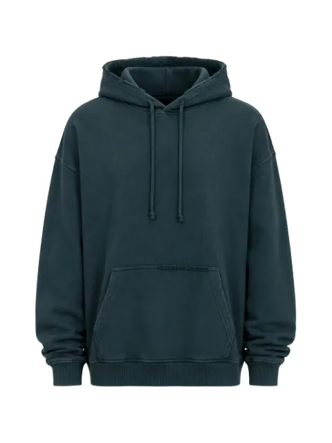 Diesel hoodie with rips and crystal details Green A232390PKBQ