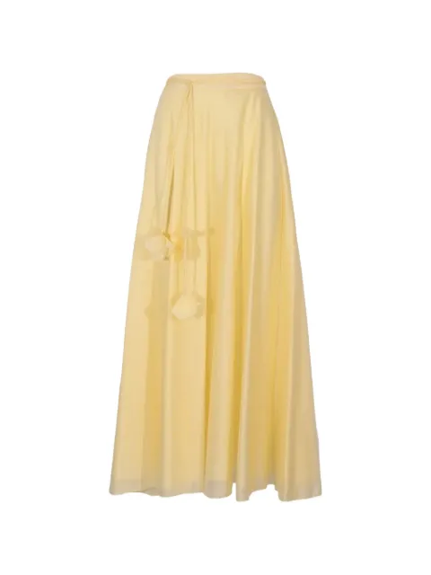 Hanita floral-detail chiffon maxi skirt Yellow HG10484582CHANTILLY