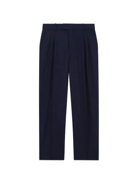 Drôle De Monsieur pleated trousers Blue LBP165WV016
