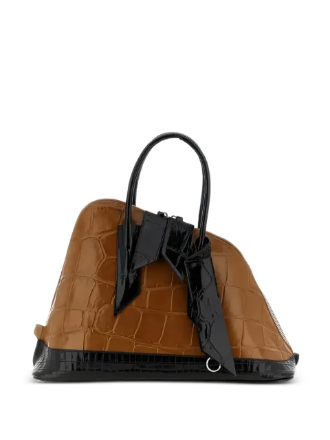 The Attico Santa Ambroeus croc-effect tote bag Brown 260WAH00064LBT154PR
