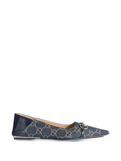 Gucci Vittoria GG canvas ballet flats Blue A0034PFAF95