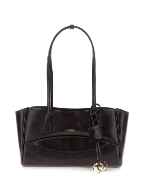 HIDESINS small crinkled-leather tote bag Brown SH13CR