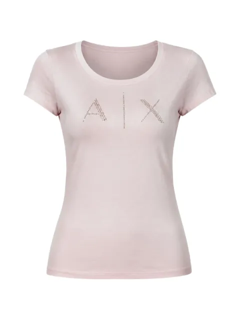 Armani Exchange logo-embellished T-shirt Pink 8NYT83YJ16Z