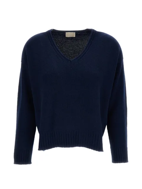 Drumohr cashmere V-neck sweater Blue L5K482797