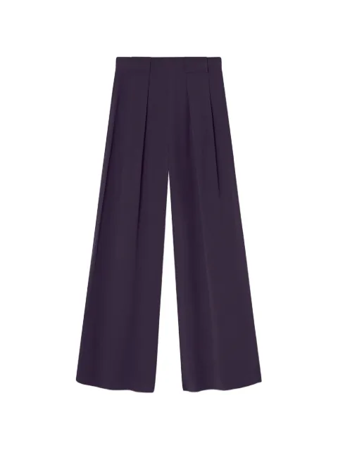 MOMONÌ Aspen pleat-detail trousers Purple 266MMOPA01926613MO