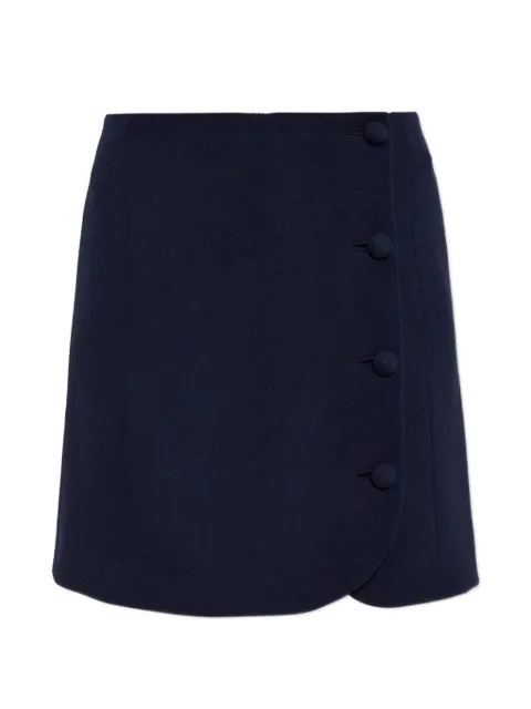 Valentino Garavani button-fastening A-line skirt Blue BRAF45A9D