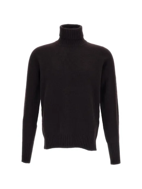 Drumohr roll-neck knitted sweater Brown D8W404NL585