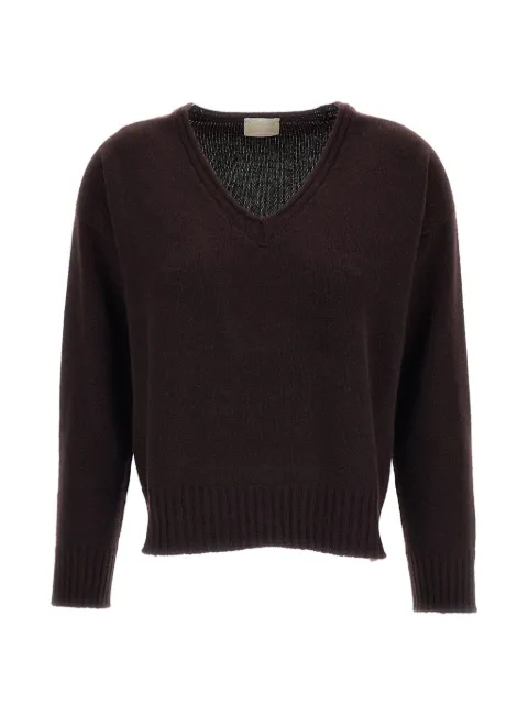 Drumohr V-neck cashmere sweater Brown L5K482597