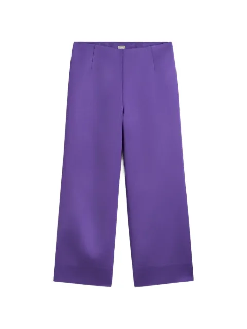 TOTEME fluid satin trousers violet Purple 263WRB0420FB0671