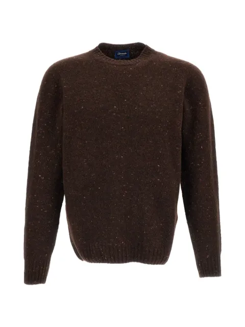 Drumohr crew-neck knit sweater Brown D5SK103NL580