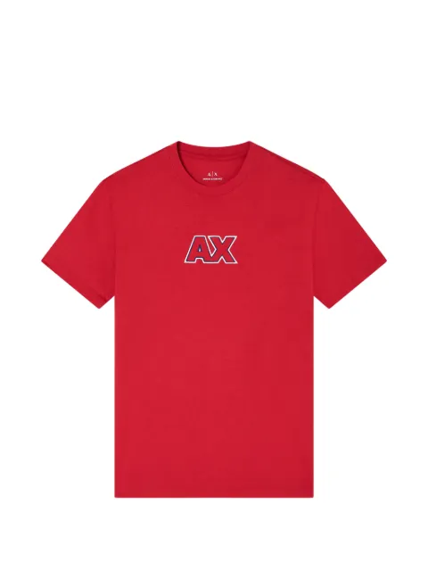 Armani Exchange logo-patch T-shirt Red XM001912AF10362