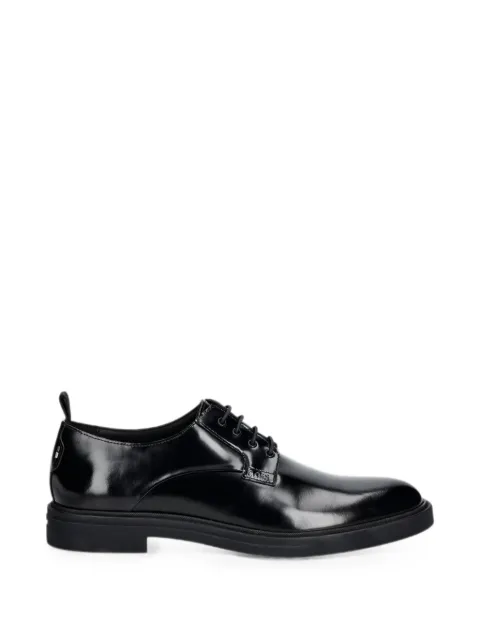 BOSS polished leather derby shoes Black 50568892