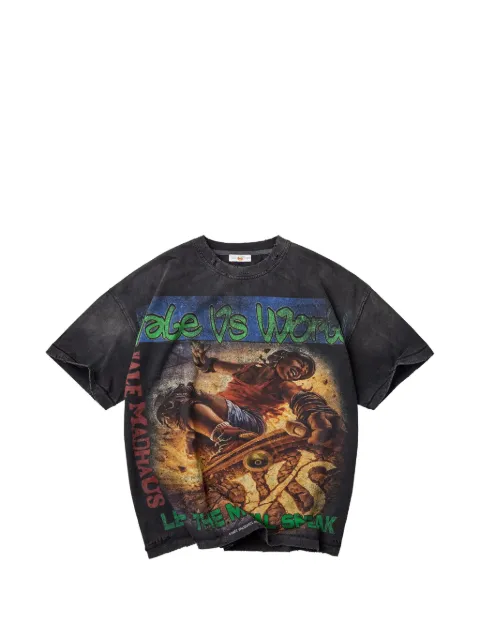 Vale Forever Metal Speaker distressed T-shirt Black VAL313