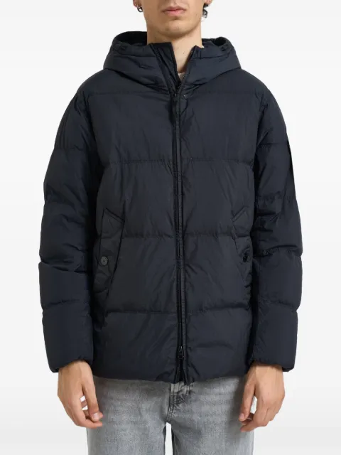 Stone Island 4100037 Crinkle Reps NY wind-resistant down jacket with anti-drop Blue L2S154100037S0A23