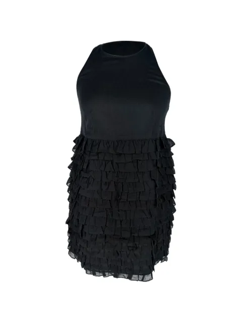 Burberry Pre-Owned 2010-2020s tiered mini dress Black RFCPUGBCL766039W