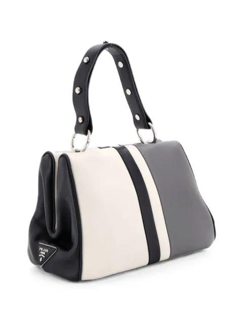 Prada Pre-Owned Light Frame Leather Medium shoulder bag Black SMY9TTONSESBI63A