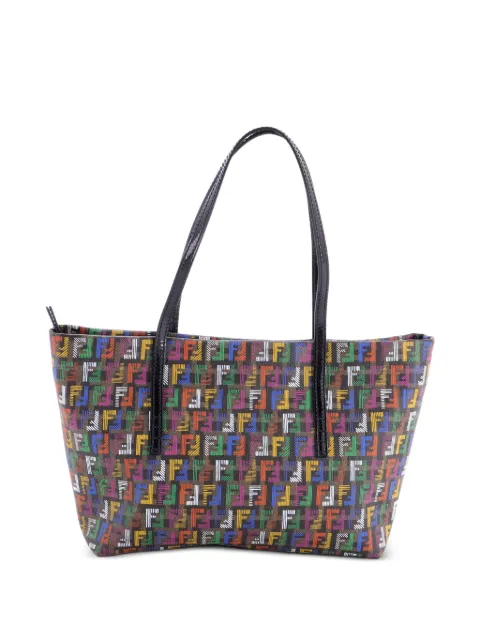 Fendi Pre-Owned Roll Zucchino Coated Canvas Small tote bag Brown QQY0ZK1CQJFA8QF5
