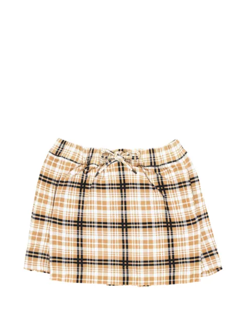 Vivienne Westwood check-pattern pleated skirt Neutrals 1J01000KJ00BND309