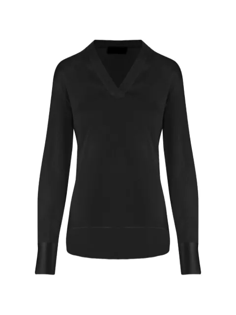 F.It V-neck long-sleeve top Black 46362094954