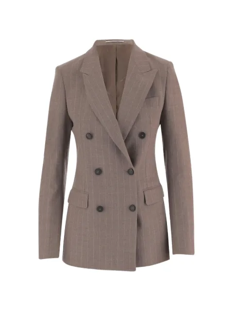 Tagliatore pinstripe double-breasted blazer Brown JPARIGI10B930005T1296