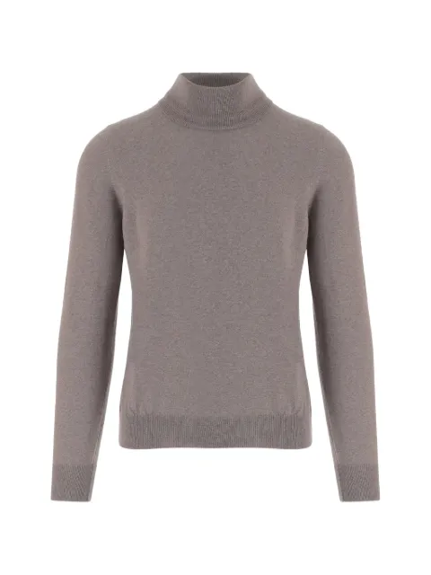 Tagliatore high-neck wool sweater Brown MILESGSI2601140
