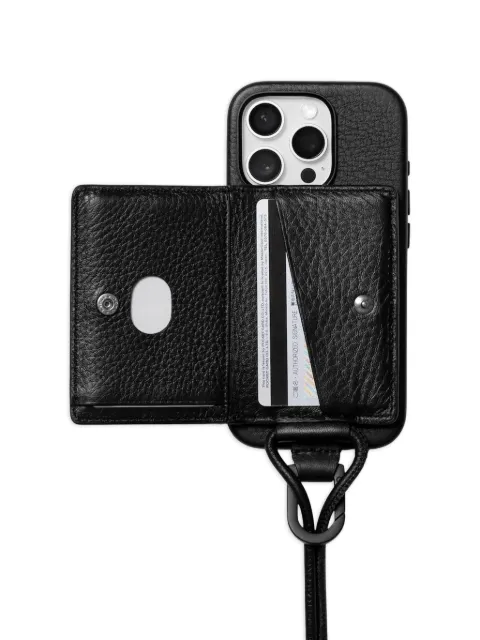 objcts.io pebbled-leather iPhone case Black O24A1101FRSSA10
