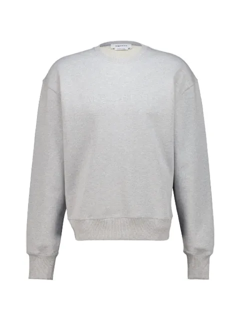 Alexander McQueen embossed-logo sweatshirt Grey 873696QXAAM
