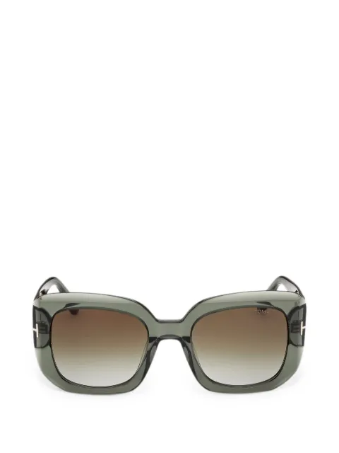 TOM FORD Eyewear Carla square-frame sunglasses Green FT122093P