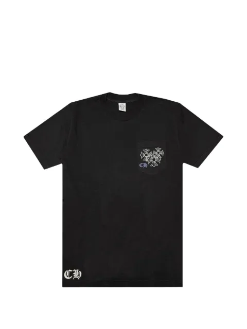 Chrome Hearts logo-print pocket T-shirt Black CHRM1536