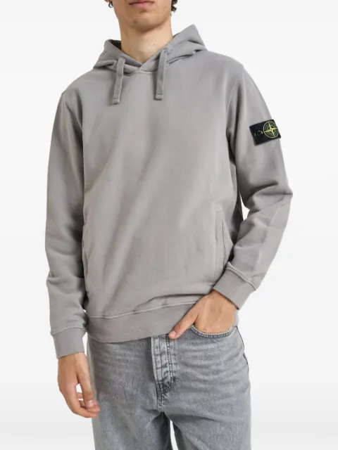 Stone Island 6100048 brushed organic cotton fleece sweatshirt Grey L2S156100048S0A20