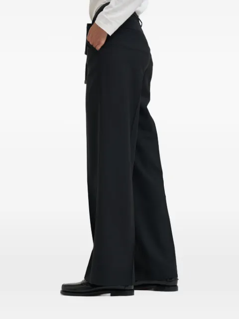 Peserico belted pressed-crease trousers Black A04860AA3472A05