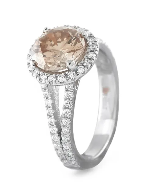 LB Exclusive diamond halo ring Silver MF33070126