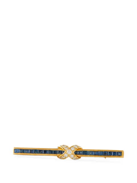 LB Exclusive sapphire and diamond brooch Gold MF19063026