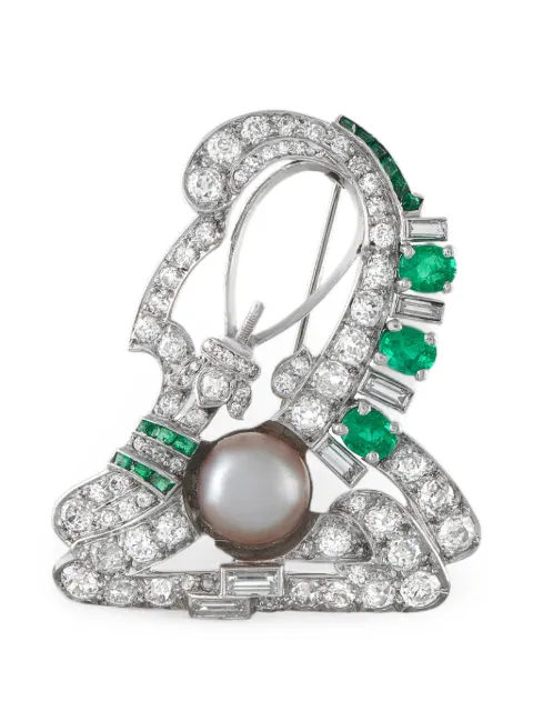LB Exclusive multi-stones brooch Silver MF21070126