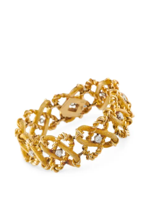 Tiffany & Co. diamond lattice bracelet Gold TI09070626