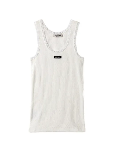 Miu Miu Cotton top White MT2205SOOO1951