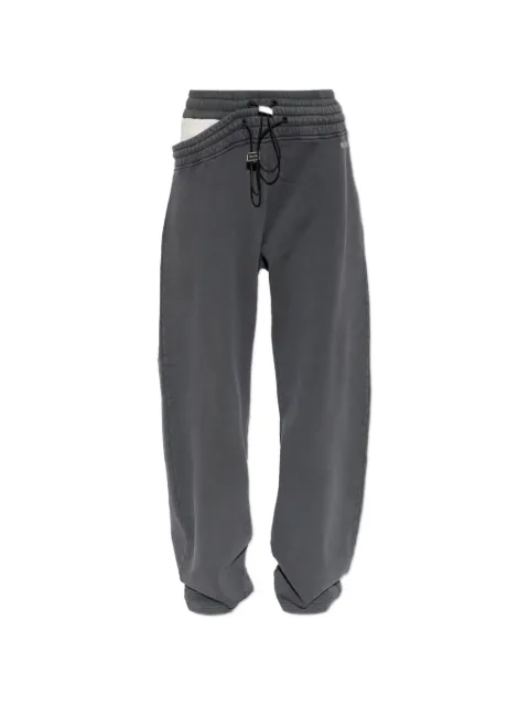 The Attico slit-detail track pants Grey 261WCP00319JJF003AA