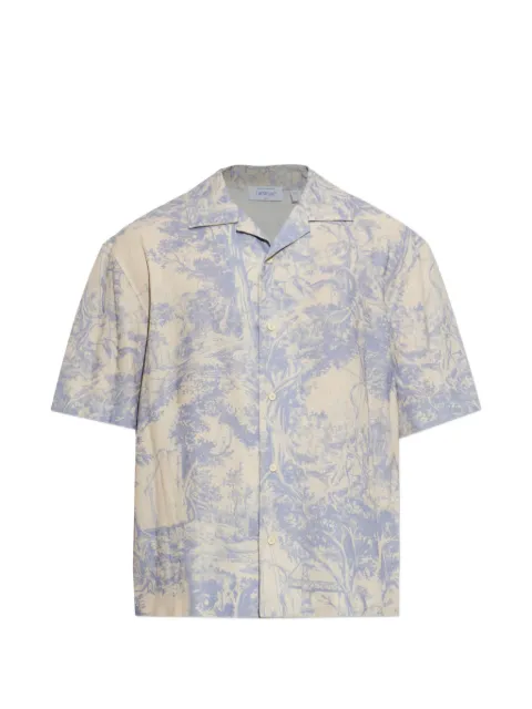 Off-White City Nature linen bowling shirt Neutrals 44MGG01QF26F007050