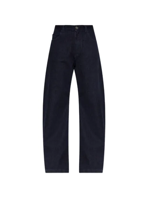 The Attico embroidered-logo jeans Blue 261WCP00323DDD123RA