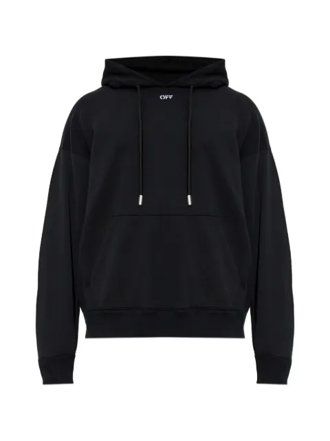 Off-White graphic-print drawstring hoodie Black 2FE00722TW003