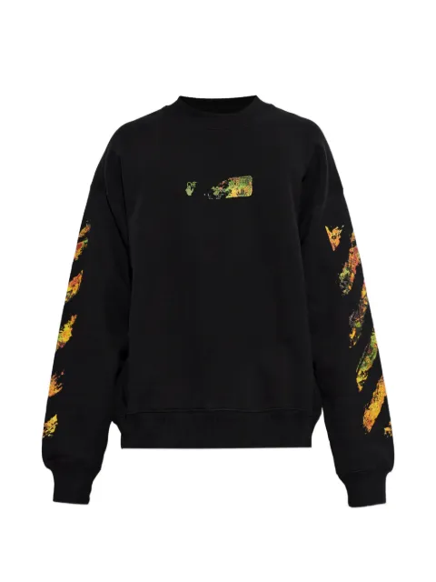 Off-White logo-print sweatshirt Black 44MBA054F26F002