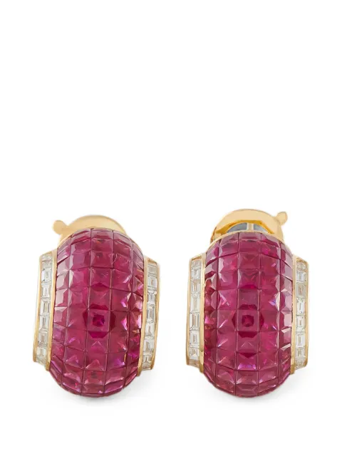 Van Cleef & Arpels Lampion Mystérieux ruby and diamond earrings Gold VC01070626