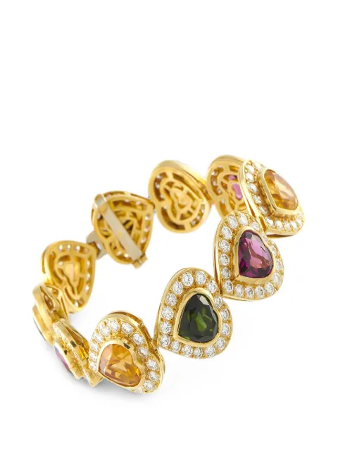 LB Exclusive multi-stone heart bracelet Gold MF06070626
